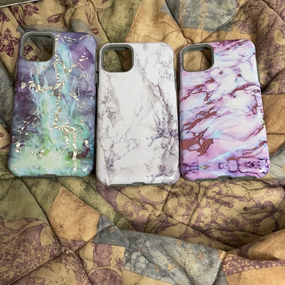 iPhone 11 Pro Max marble glossy cases